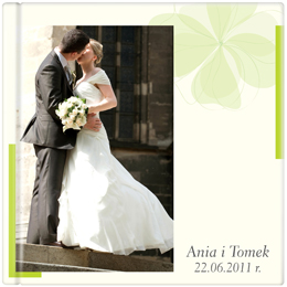 Okładka szablonu fotoksiążki: „Tradycyjne wesele”